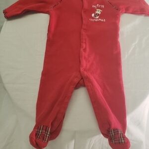 Little Me "My First Christmas" Bodysuit sz 6M